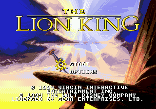 The Lion King screenshot 2 for Sega Genesis